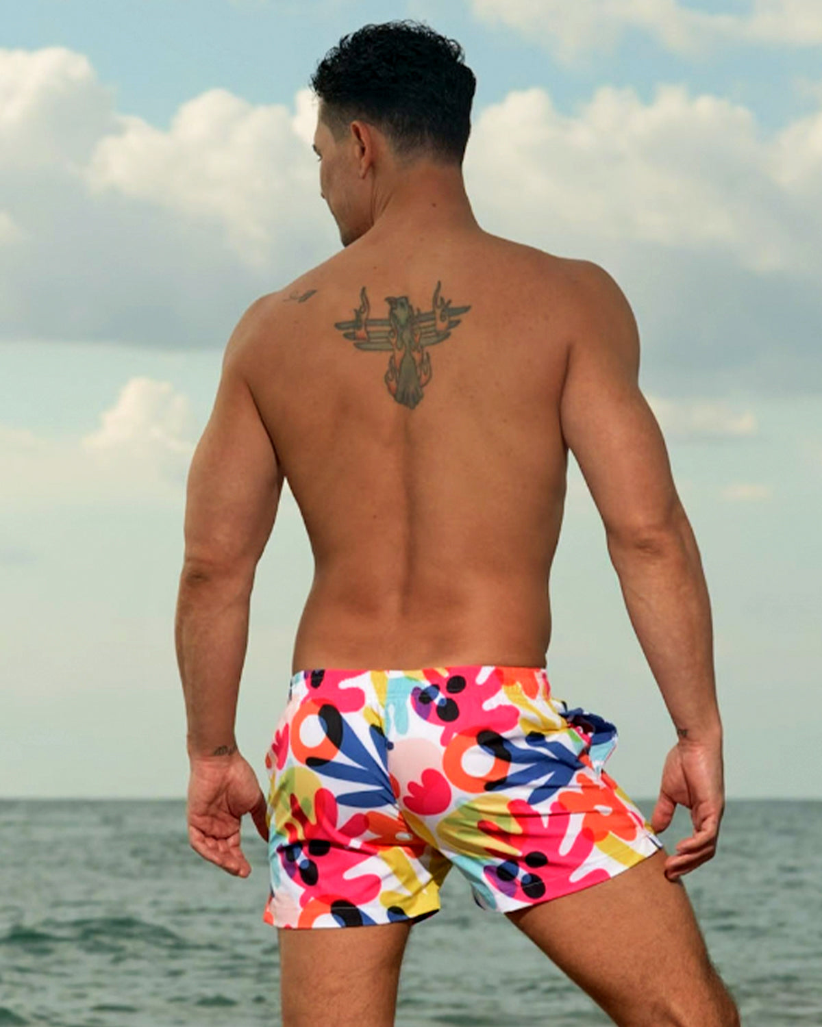 FLOWERS SWIM SHORT