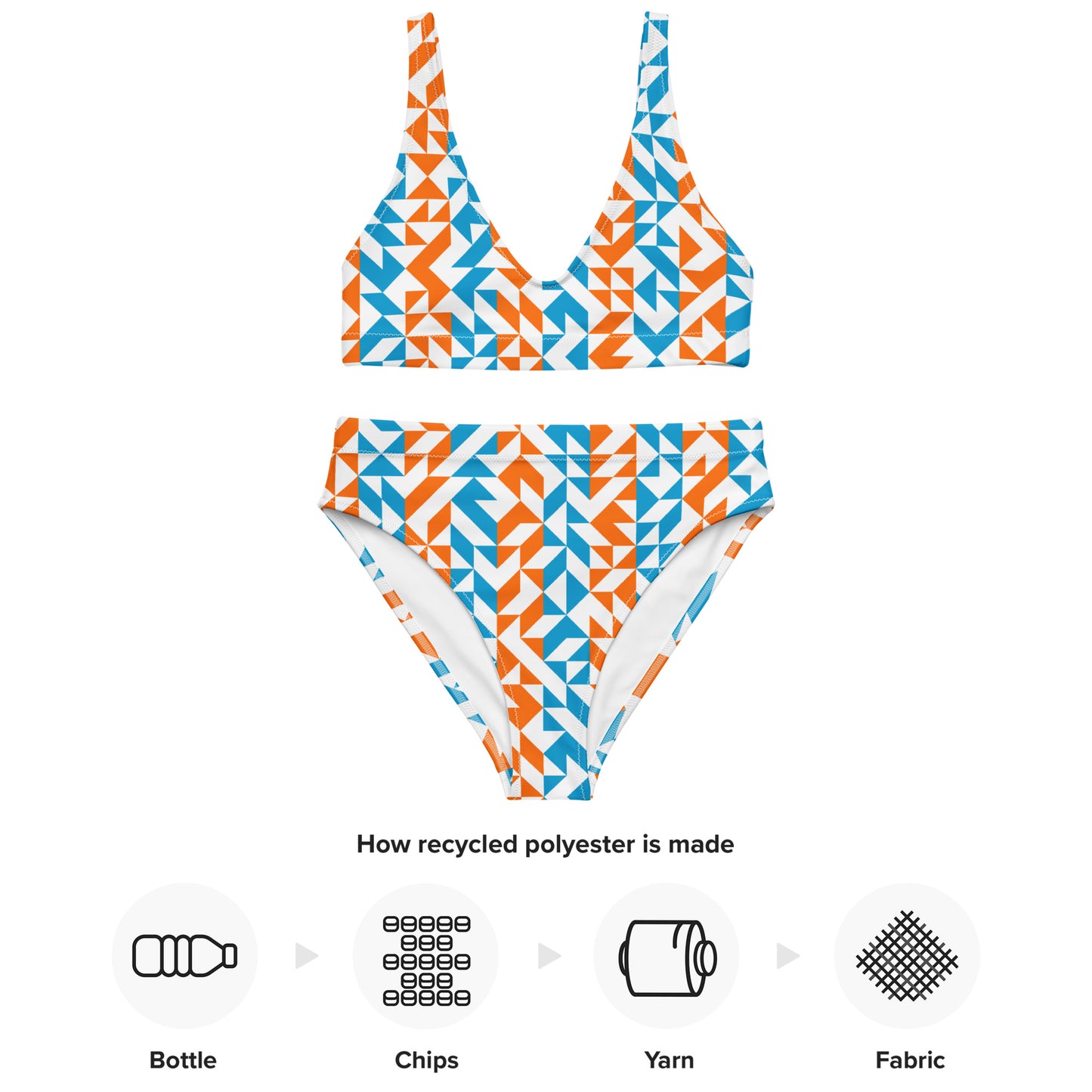 GEO RECYCLED HIGH-WAISTED BIKINI