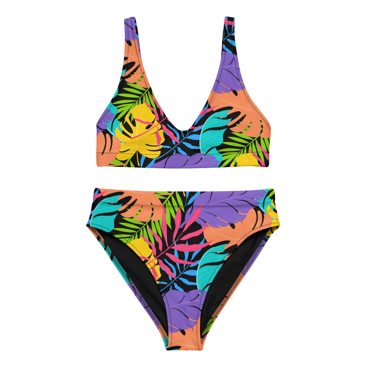 JUNGLY RECYCLED HIGH-WAISTED BIKINI