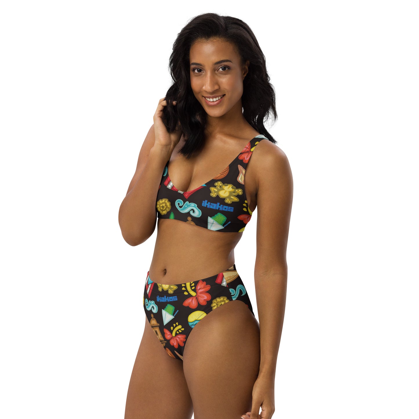 ikakos swimwear BORI RECYCLED HIGH-WAISTED BIKINI