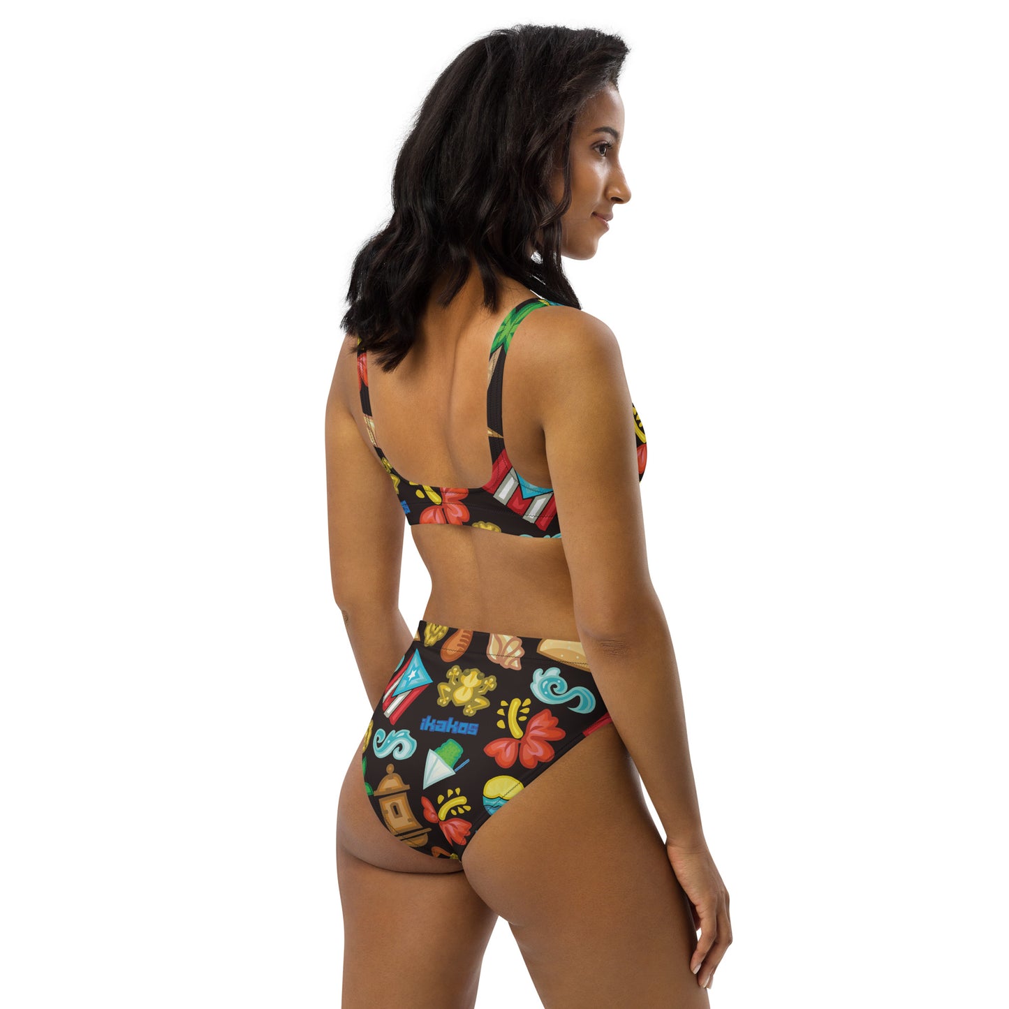 ikakos swimwear BORI RECYCLED HIGH-WAISTED BIKINI