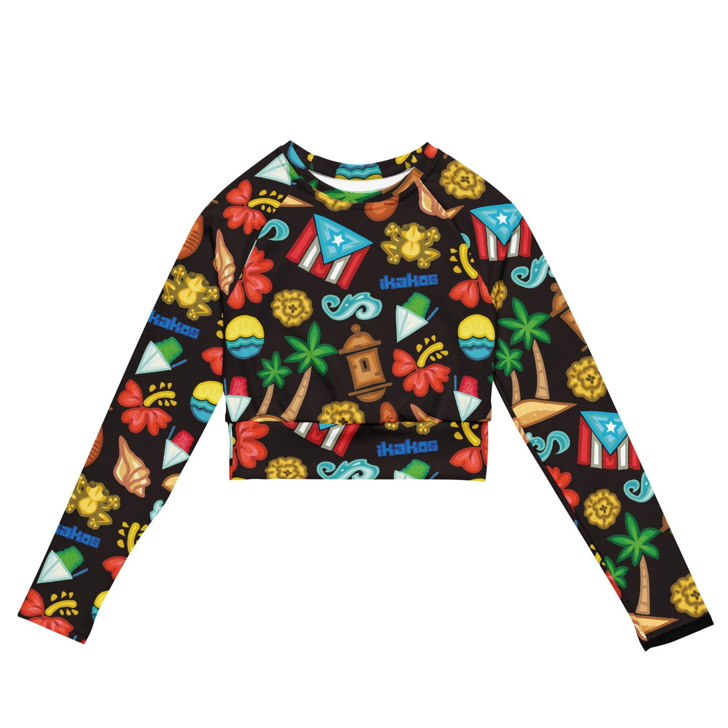 BORI RECYCLED LONG-SLEEVE CROP TOP