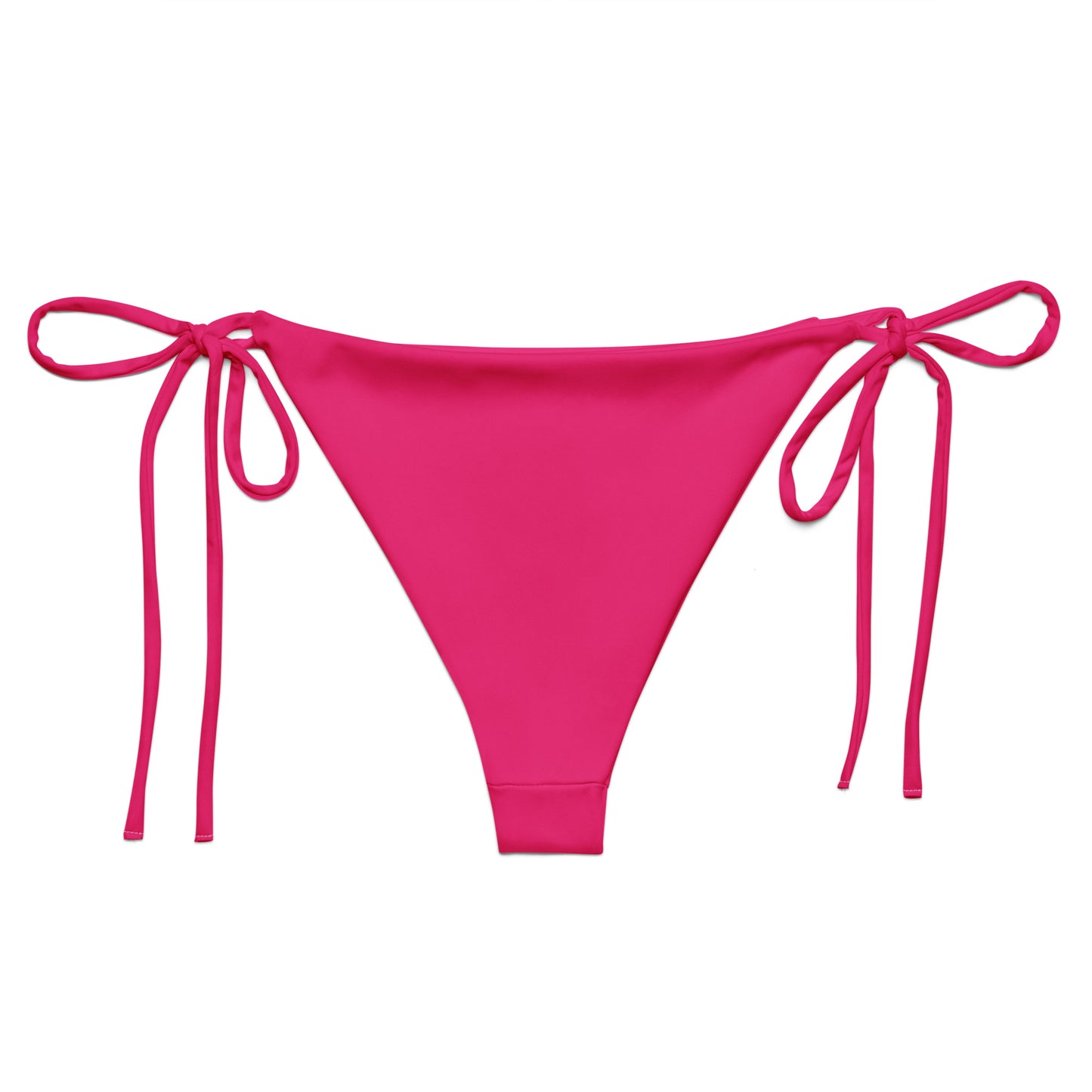 PINK RECYCLED STRING BIKINI BOTTOM