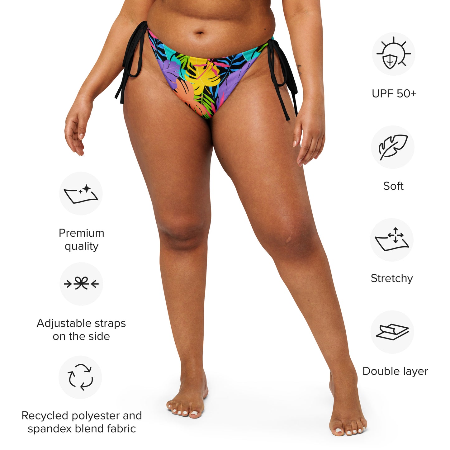 JUNGLY RECYCLED STRING BIKINI BOTTOM