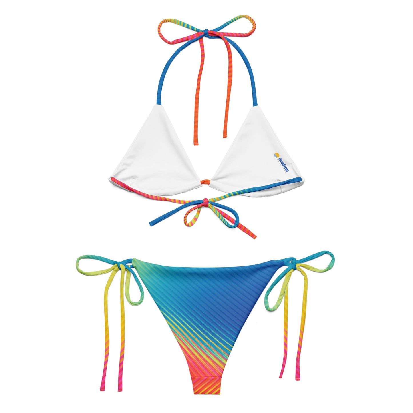 TROPICAL LIGHTS RECYCLED STRING BIKINI