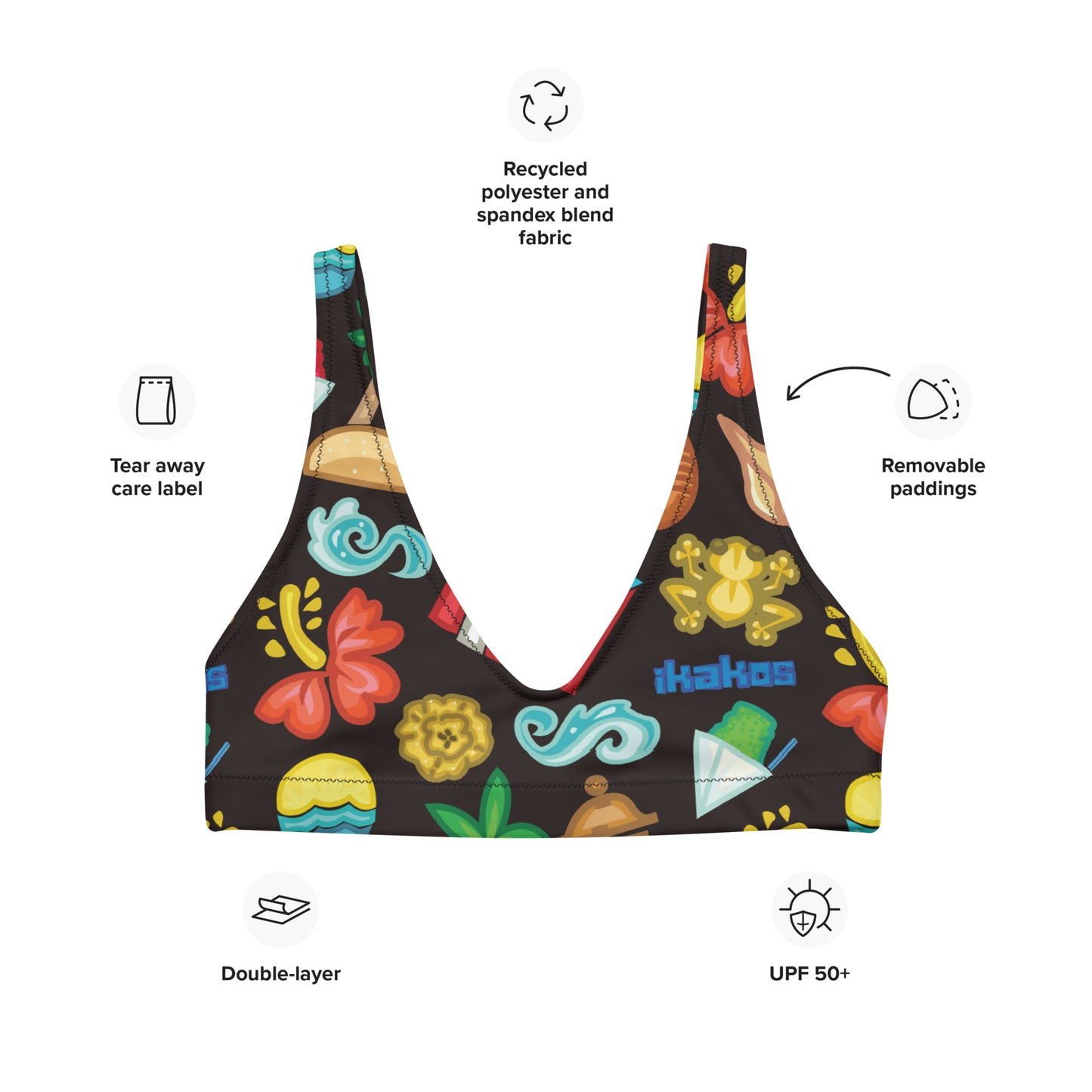 BORI RECYCLED PADDED BIKINI TOP