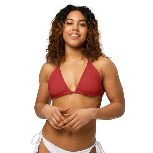 ROSSO RECYCLED STRING BIKINI TOP