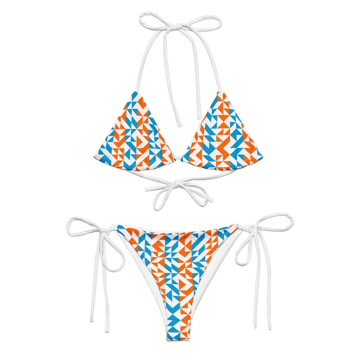 GEO RECYCLED STRING BIKINI – Ikakos Swimwear