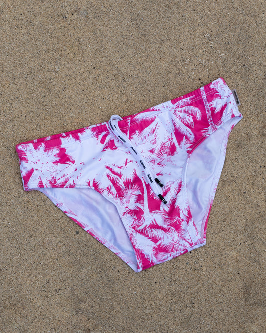 PINK PALMS SWIM BRIEF