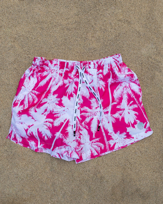 PINK PALMS SWIM SHORT